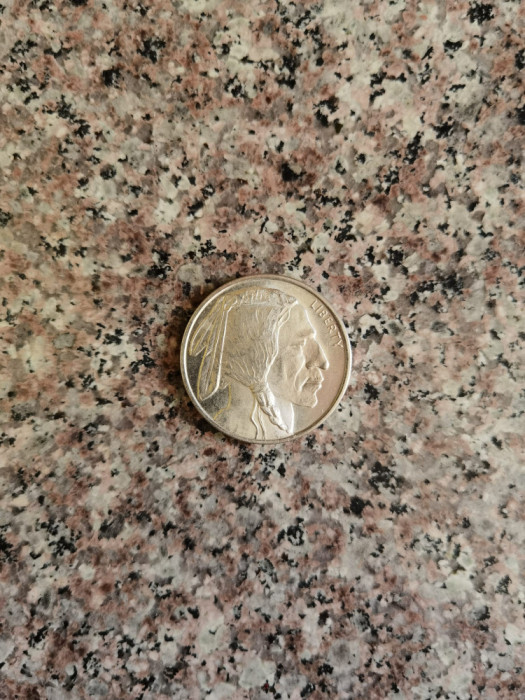 Moneda Din Argint Liberty Puritatea .999 1 Uncie - - ,559345