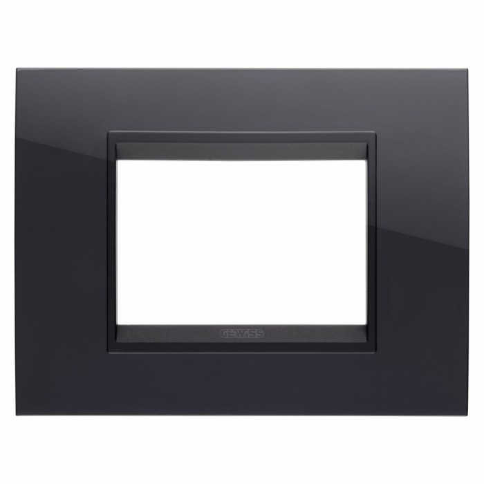 Rama Ornament 3M LUX Gewiss Chorus monocrom negru GW16203YN