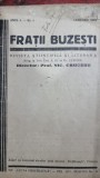 Revista Stiintifica si Literara Fratii Buzesti, anul I nr I, ianuarie 1940