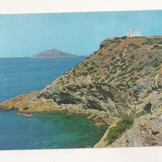 FA55-Carte Postala- GRECIA - Cap Sounion, necirculata 1972