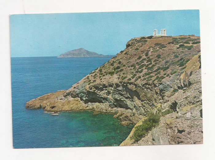 FA55-Carte Postala- GRECIA - Cap Sounion, necirculata 1972