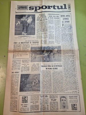 ziarul sport 24 martie 1968 - articol despre timisoreanul johnny weissmuller ,actorul din tarzan foto