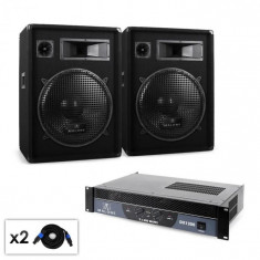 Malone Malone Boom DJ PA, Set amplificator difuzor &amp;amp;amp; cablu 1200W foto