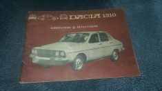 DACIA 1310 CONDUCERE SI INTRETINERE foto