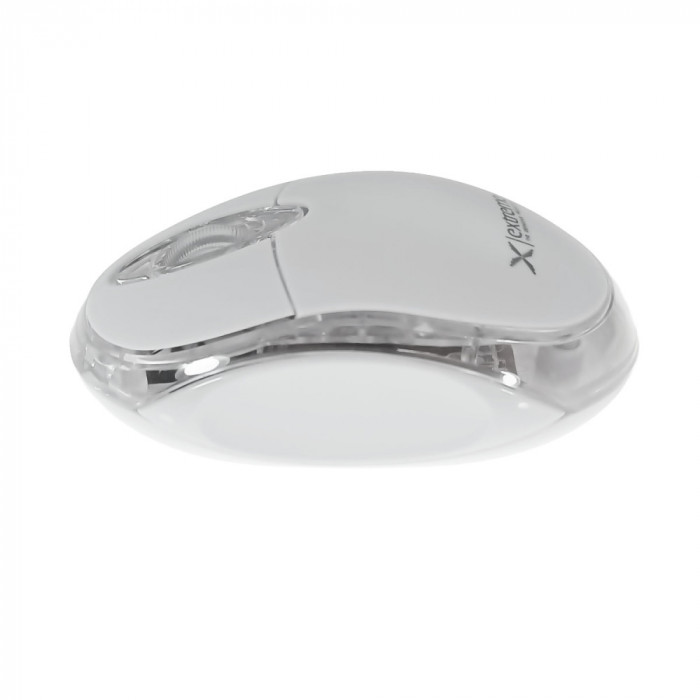 Mouse wireless 2.4 GHz, Xtreme Harrier, 1000 DPI, cu 3 butoane, 95 x 55 x 32 mm, receptor nano USB, alb