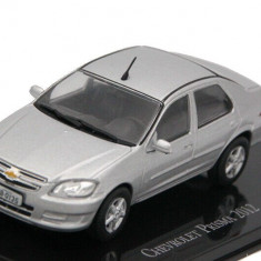 Macheta auto Chevrolet Prisma 2012 argintiu, 1:43 Ixo