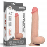 Cumpara ieftin Dildo Ultra Realistic Dublu-Stratificat, Natural, 22 cm