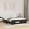 vidaXL Cadru de pat, negru ,135x190 cm, lemn prelucrat 3295507
