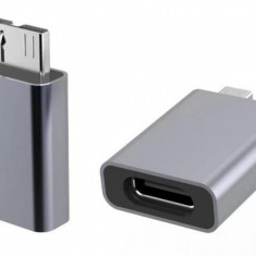 Adaptor USB 3.1 type C la micro USB M-T Aluminiu, kur31-22