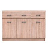 Cumpara ieftin Comoda PAL stejar Sonoma Topty 120x33x85 cm