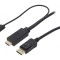 Cablu DisplayPort - HDMI 1.4 1m Negru
