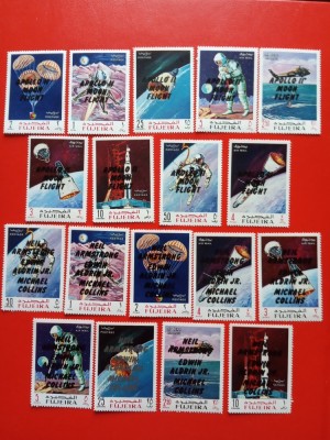 FUJEIRA, SPACE SUPRATIP. - 2 SERII COMPLETE MNH foto