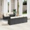vidaXL Set de canapele pentru grădină 8 pcs Negru 100 x 55 x 73 cm 3357140
