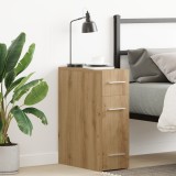 Gossi dulap de farmacie, stejar artizanal, 20x45,5x60 cm, lemn