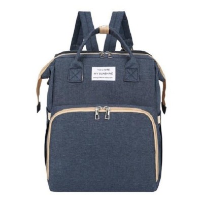 Rucsac Multifunctional pentru Mamici, Cyrax, cu Patut Pliabil si Baza de Schimbat, Rezistent la Apa, Capacitate Mare, Usor, Compartimente Multiple, Bu foto