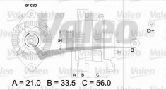 Generator / Alternator OPEL ASTRA G Limuzina (F69) (1998 - 2009) VALEO 437414 foto