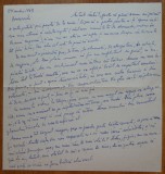 Scrisoare a scriitoarei Lucia Demetrius catre Mia Groza, 1968