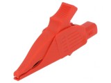 Bornă crocodil roșie 32A 1kVDC max.30mm