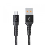 Cablu Date si Incarcare USB-A - microUSB McDodo CA-2281, 18W, 1m, Negru