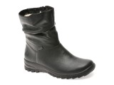 Ghete RIEKER negre, Z7193, din piele naturala