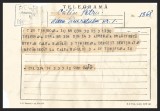 TELEGRAMĂ, 1971 - REȘIȚA SPRE TIMIȘOARA - TIMBRU / VINIETĂ SERVICIUL TELEGRAFIC - PERIOADA COMUNISTĂ