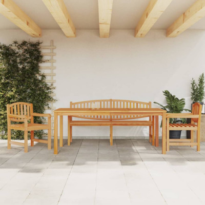 Set mobilier pentru gradina, 4 piese, lemn masiv de tec GartenMobel Dekor foto