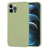 Husa premium din silicon pentru iphone 12 pro max - softflex, microfibra, matcha