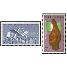 Nigeria 1962 - Aniversarea Independentei, serie neuzata
