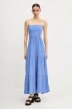 Rip Curl rochie din bumbac maxi, evazată