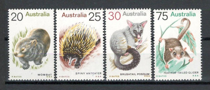 Australia 1974 Mi 542/45 MNH, nestampilat - Mamifere