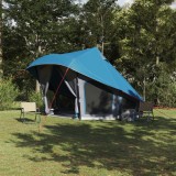 vidaXL Cort Familial Tipi Albastru 10-Persoane Impermeabil