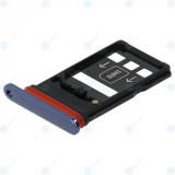 Huawei Mate 20 X (EVR-L29) Tavă Sim + Tavă Nano pentru card albastru miezul nopții 51661KUD
