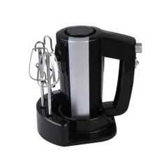 Mixer Rosberg, 300W, cu suport pentru mixer si accesorii, Negru/Argintiu