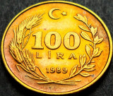 Cumpara ieftin Moneda 100 LIRE - TURCIA, anul 1989 * cod 1144 A, Europa
