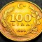 Moneda 100 LIRE - TURCIA, anul 1989 * cod 1144 A