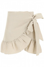 Fusta dama Isabel marant etoile tempster mini skirt JU0749 21P017E 90BE Bej foto