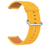 Curea piele, compatibila Huawei Watch GT 3 Pro, telescoape Quick Release, 18cm, Galben