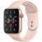 Smartwatch Apple Watch Series 5 GPS Cellular 44mm Gold Aluminium Case with Pink Sand Sport Band S/M &amp; M/L