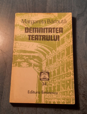 Demnitatea teatrului Margareta Barbuta cu autograf foto