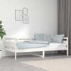 Gossi pat de zi, 90x200 cm, alb, lemn masiv de pin