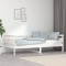 Gossi pat de zi, 90x200 cm, alb, lemn masiv de pin