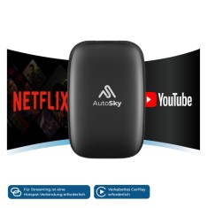 AutoSky Wireless CarPlay si Android Auto AI Box Lite foto