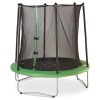 Trambulina Copii Kingfisher 244 cm, 182 cm Inaltime, Plasa Siguranta, Negru/Verde, Max 50kg