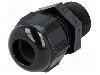 Presetupa poliamida, NPT1/2&quot;, IP68, HELUTOP HT-NPT, HELUKABEL - HT 1/2&rdquo; - 16 RAL9005 BSK NPT