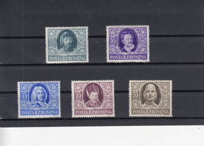 ROMANIA 1955 LP 392 SCRIITORI ROMANI SERIE MNH foto