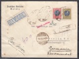 ROMANIA1930 LP 88 REGELE CAROL II LONDRA/PLIC CIRCULAT PAR AVION GALATI-GERMANIA, Stampilat