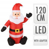 Ambiance Moș Crăciun gonflabil cu LED, 120 cm