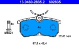 ATE 13.0460-2835.2 set placute frana,frana disc