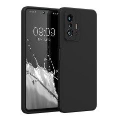 Husa protectie compatibila cu xiaomi mi11t/11t pro, ultra silm, silicon htpmag, camera superprotect, interior din microfibra, black 32.422 foto