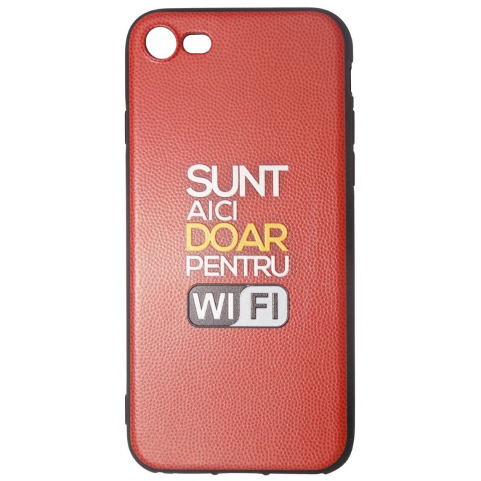 Husa apple iphone 8 multicolor mesaj wi-fi